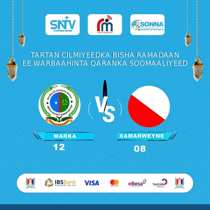 Tartamayaasha Marka oo caawa u gudbay wareegga 2aad ee tartanka